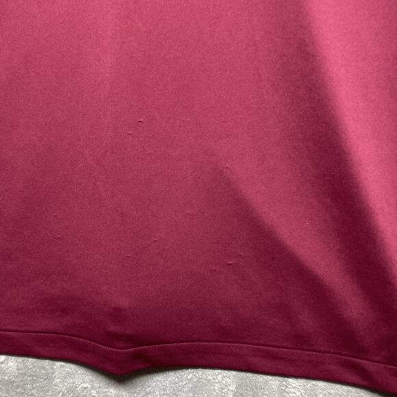 Nike Dri-FIT Short Sleeve Football Polo Men's XL Maroon 908414 Golf Tennis - Picture 6 of 8